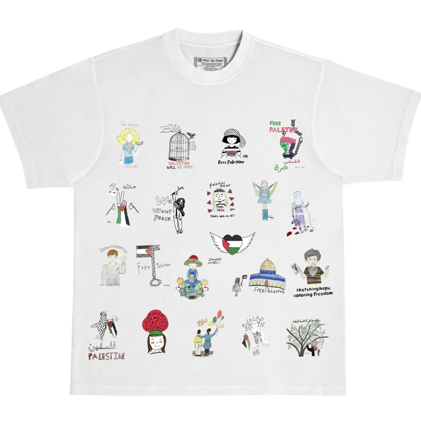 Tees | Children Of Art*Wear The Peace Children Of Art Heavyweight Tee