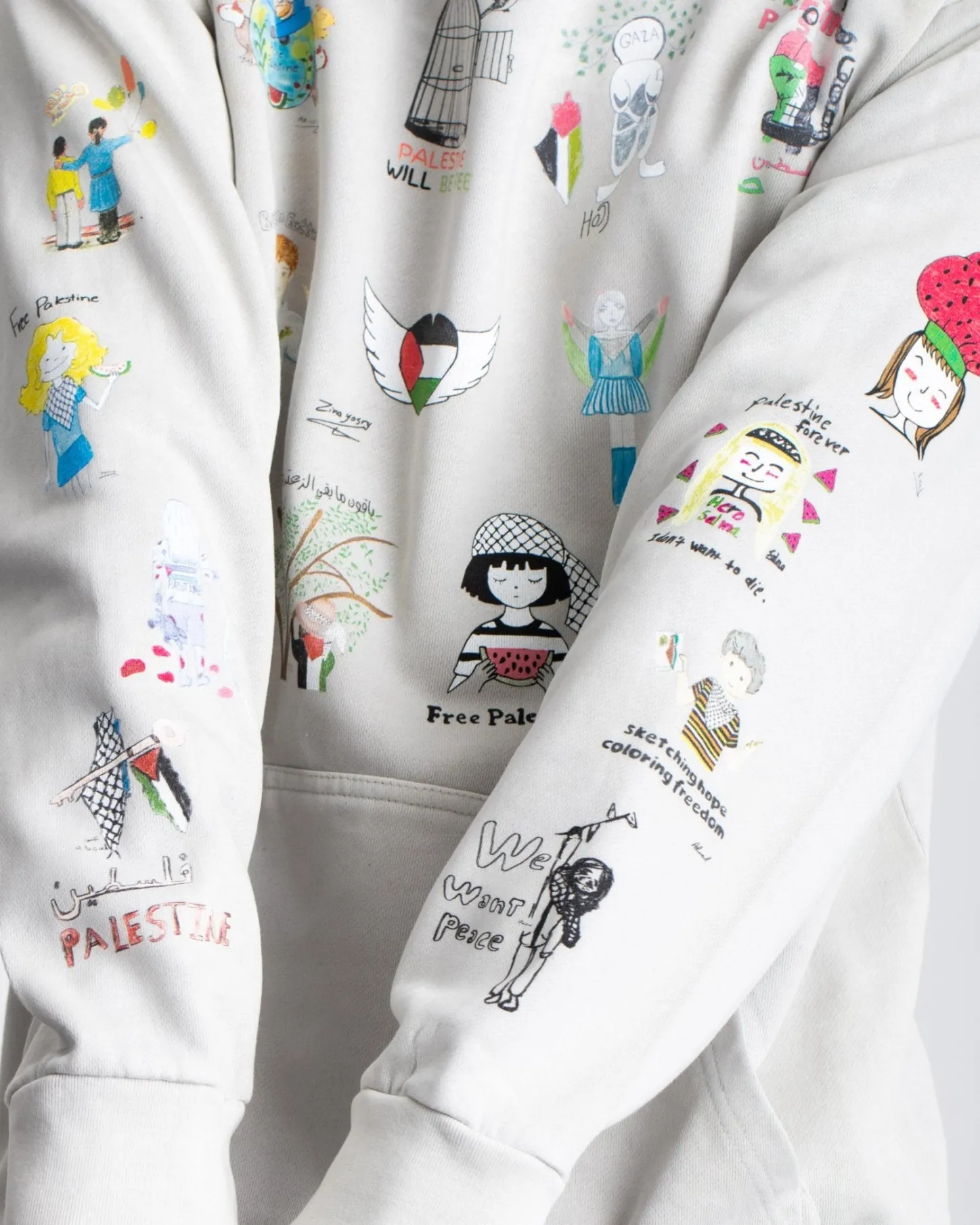 Hoodies & Crews | Children Of Art*Wear The Peace Children Of Art Heavyweight Hoodie