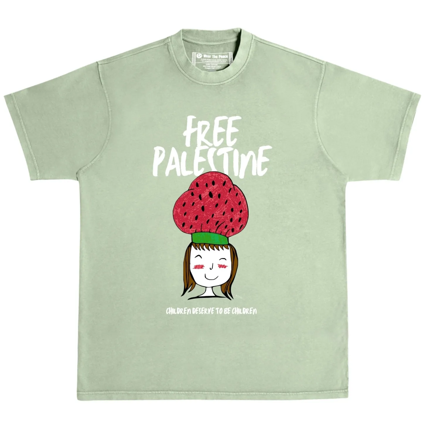 Tees | Best Sellers*Wear The Peace Children Of Gaza Heavyweight Tee (Renad X WTP)