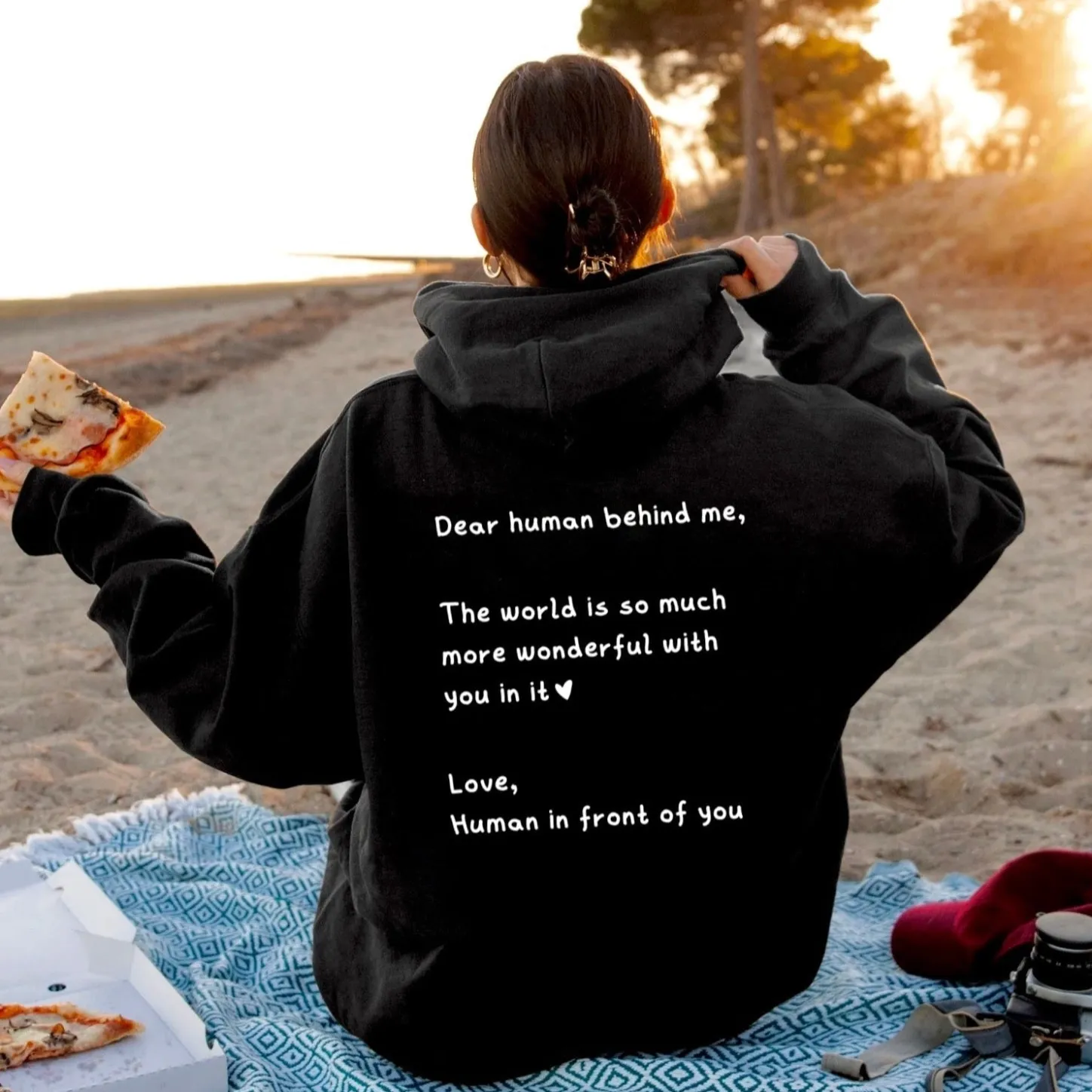 Best Sellers | Hoodies*Wear The Peace Dear Human Behind Me Hoodie