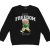 Hoodies & Crews | Crewnecks*Wear The Peace Freedom Bear Crewneck Black