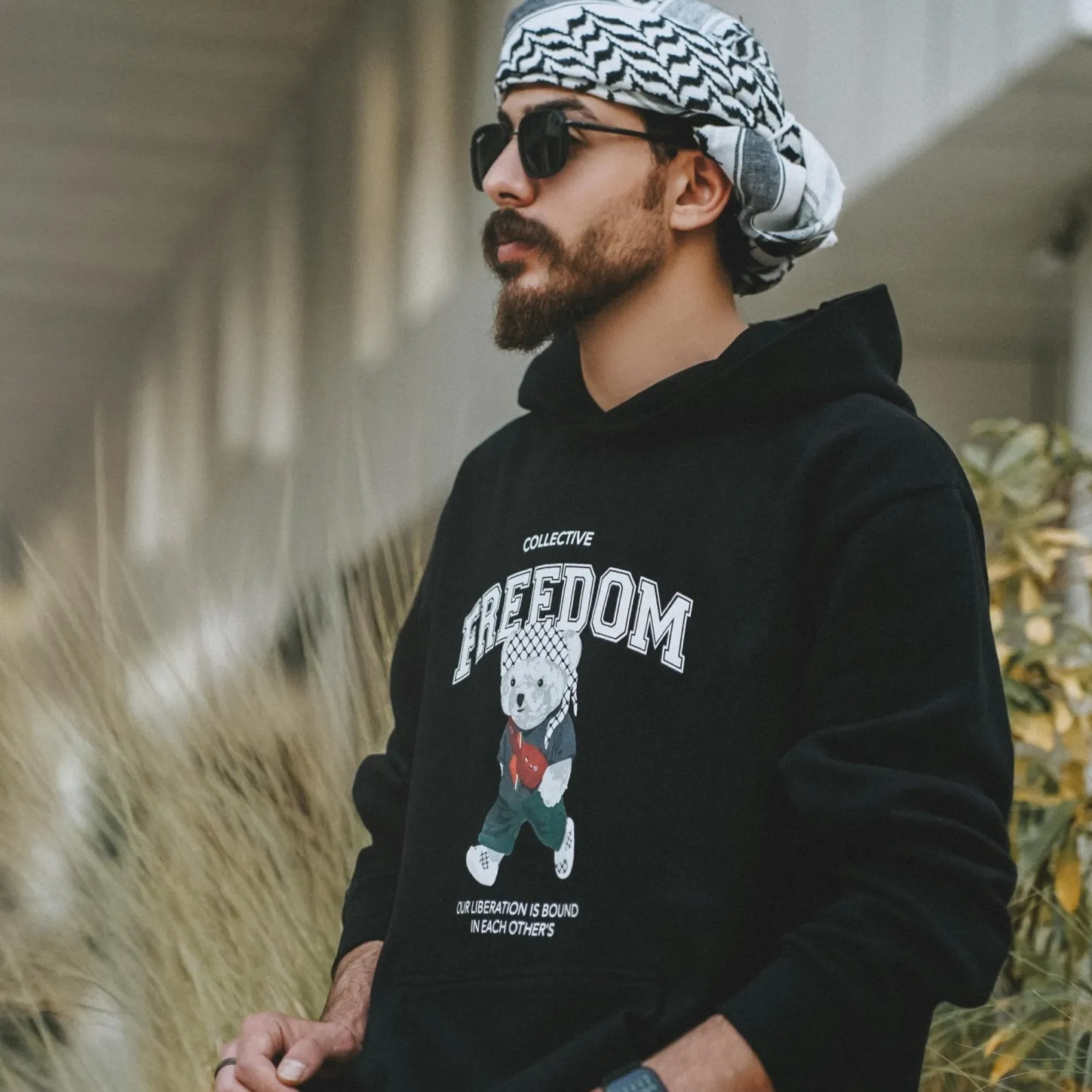 Hoodies & Crews | Best Sellers*Wear The Peace Freedom Bear Heavyweight Hoodie