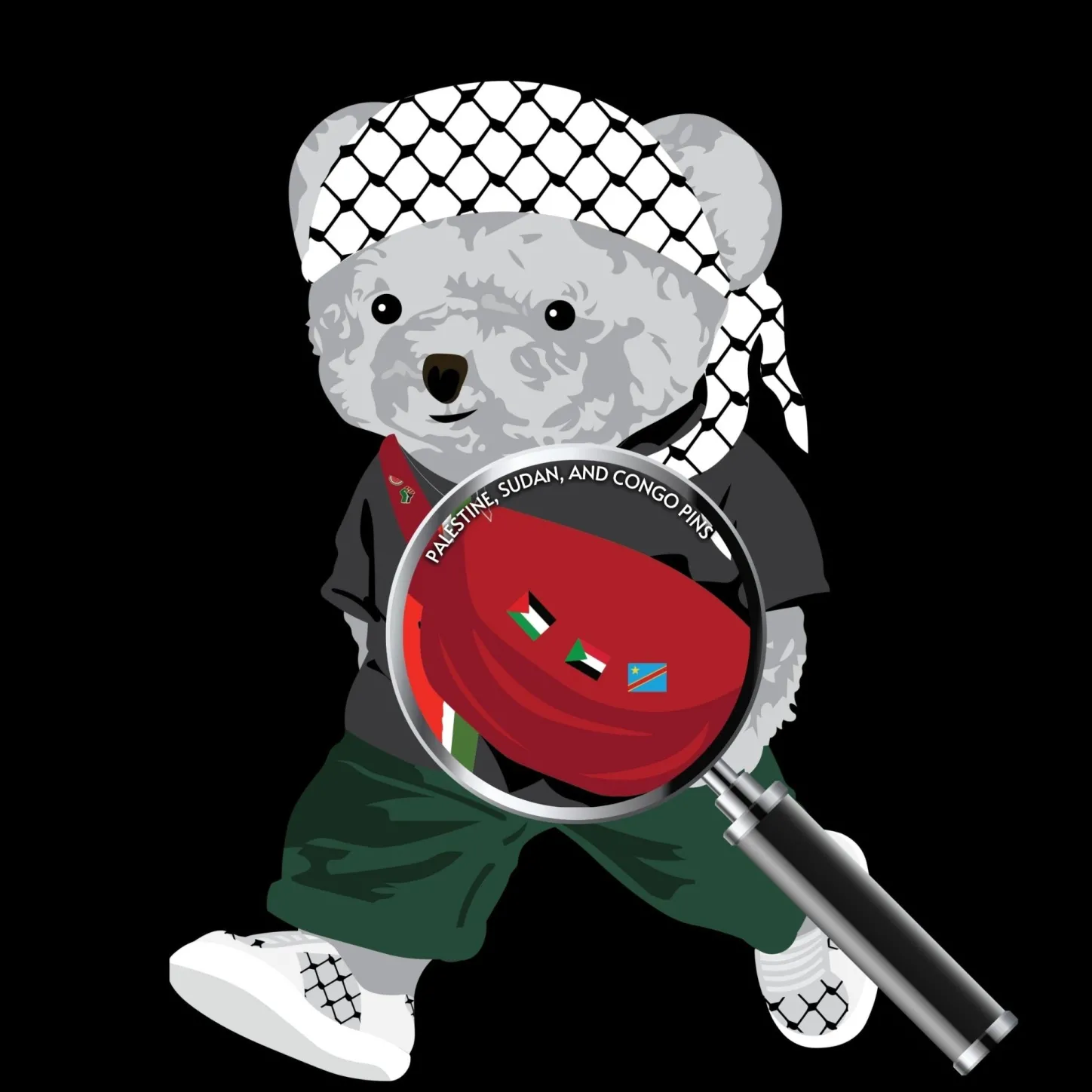 Tees | Best Sellers*Wear The Peace Freedom Bear Heavyweight Tee