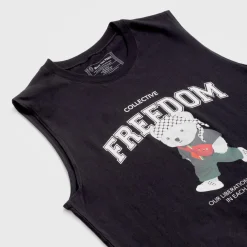 Tees*Wear The Peace Freedom Bear Muscle Tank