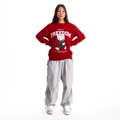 Hoodies & Crews | Clearance*Wear The Peace Freedom Bear Crewneck Red