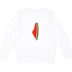 Clearance | Crewnecks*Wear The Peace Freedom Melon White Crewneck