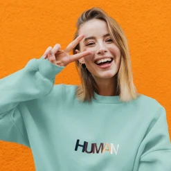Best Sellers | Crewnecks*Wear The Peace Human Embroidered Crewneck
