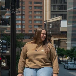 Best Sellers | Crewnecks*Wear The Peace Human Embroidered Crewneck