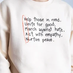 Crewnecks*Wear The Peace Human Values Crewneck