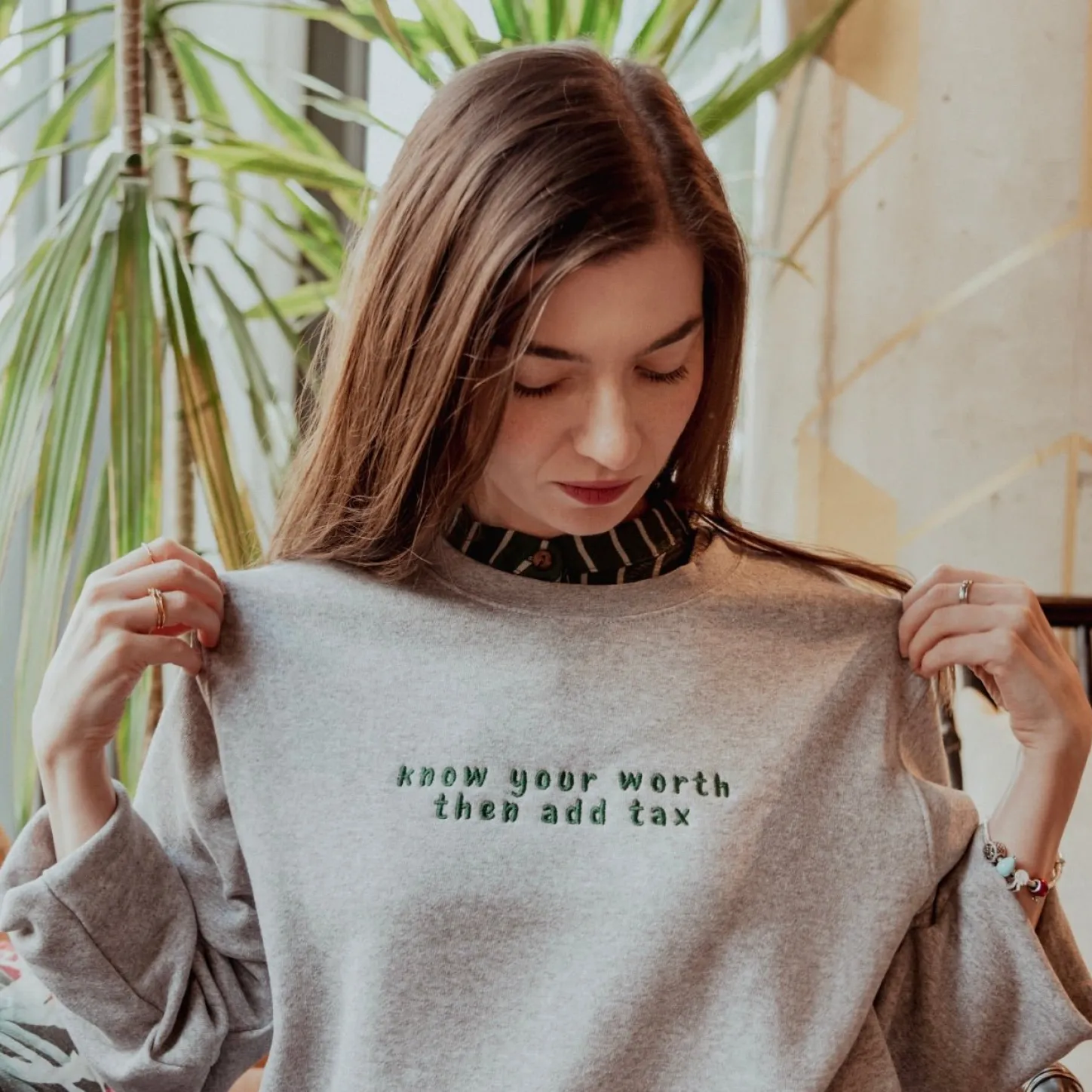 Gifts Under $30 | Crewnecks*Wear The Peace Know Your Worth Crewneck