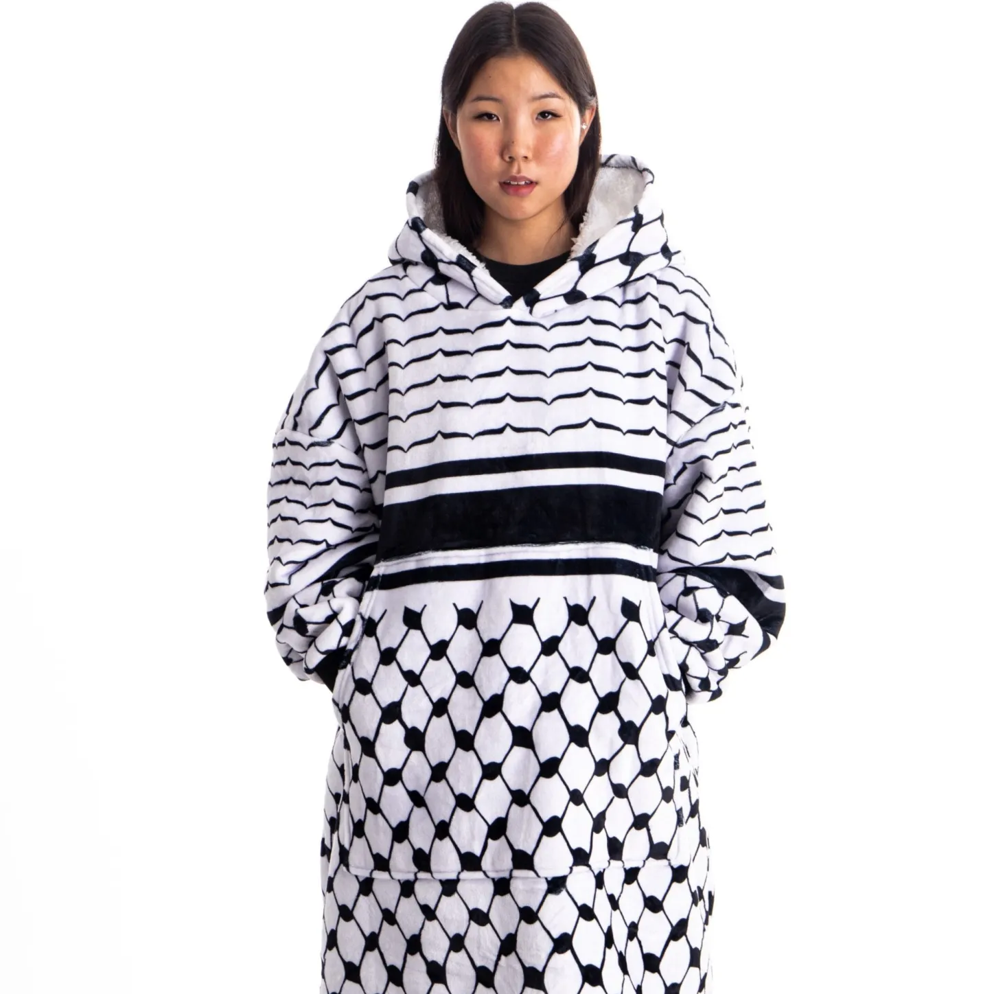 Hoodies & Crews | Best Sellers*Wear The Peace Kufiya Blanket Hoodie