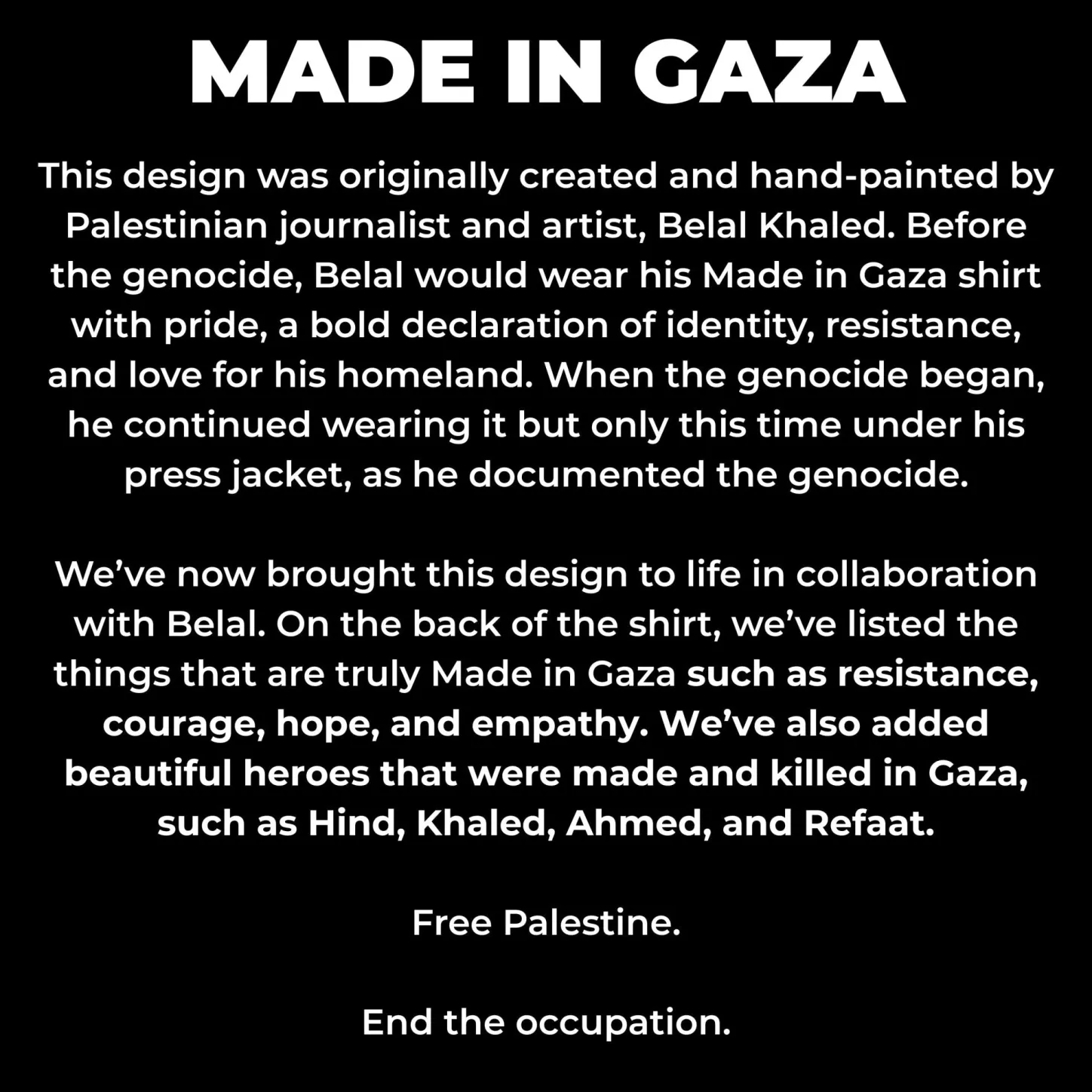 Hoodies & Crews | Crewnecks*Wear The Peace Made In Gaza Crewneck (WTP X Belal Khaled)