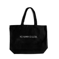 Gifts Under $30 | Tote Bags*Wear The Peace No Human Is Illegal Jumbo Tote Bag