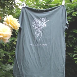 Gifts Under $30 | Tees*Wear The Peace No Rain No Flowers Tee Basil