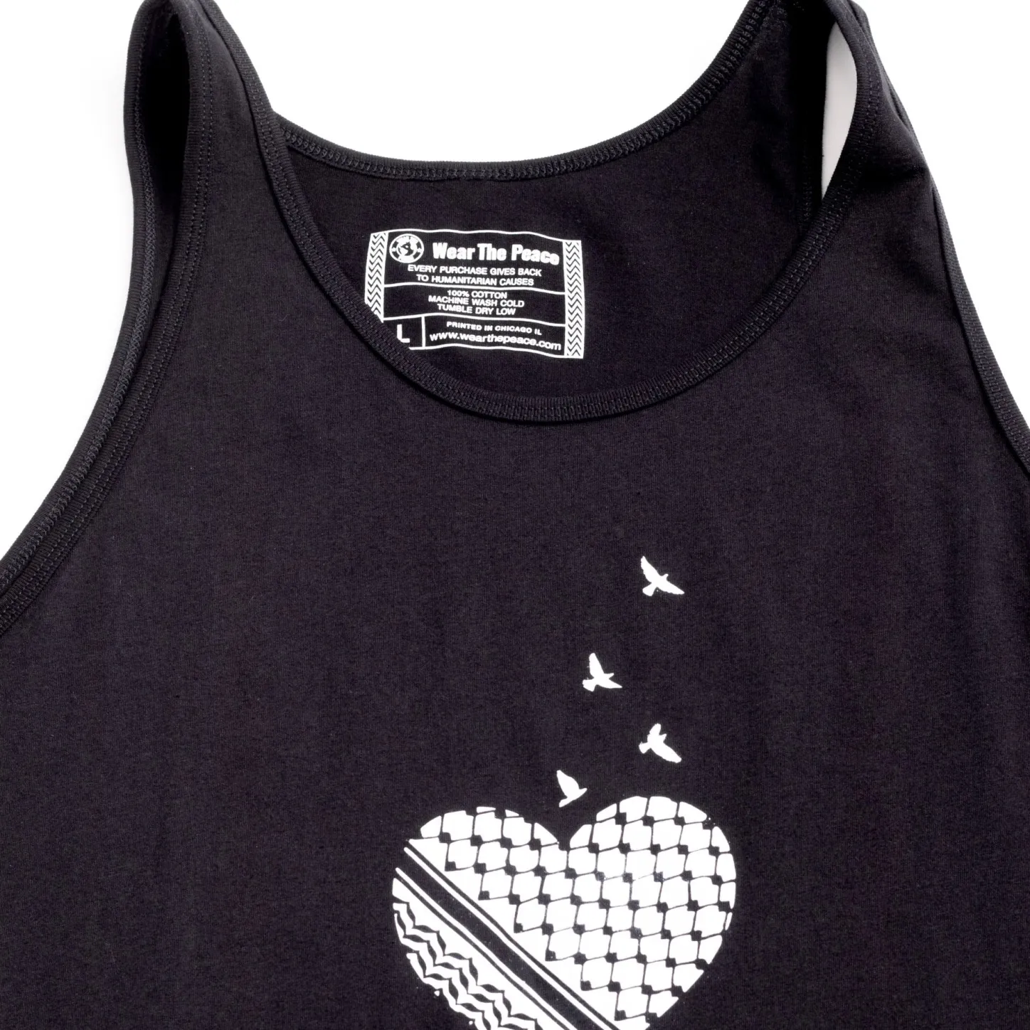 Tees | Gifts Under $30*Wear The Peace Palestine Heart Tank Top