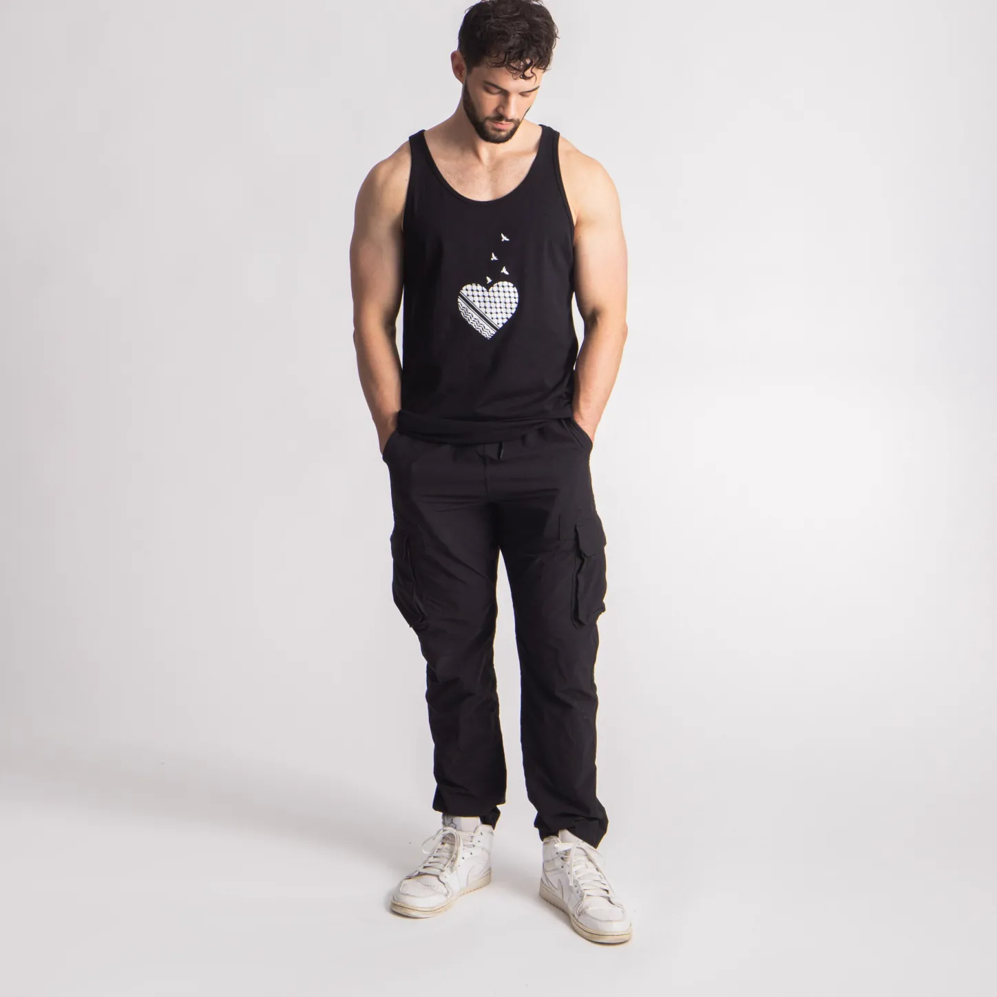Tees | Gifts Under $30*Wear The Peace Palestine Heart Tank Top