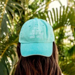 Gifts Under $30 | Caps & Beanies*Wear The Peace Speak The Truth Cap SeaFoam