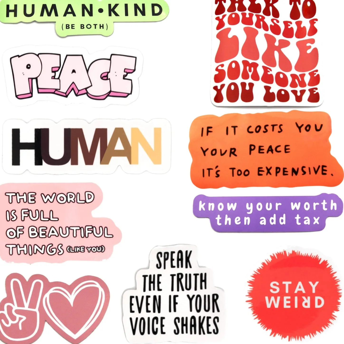 Best Sellers | Gifts Under $30*Wear The Peace 10 Stickers Bundle Pack V2
