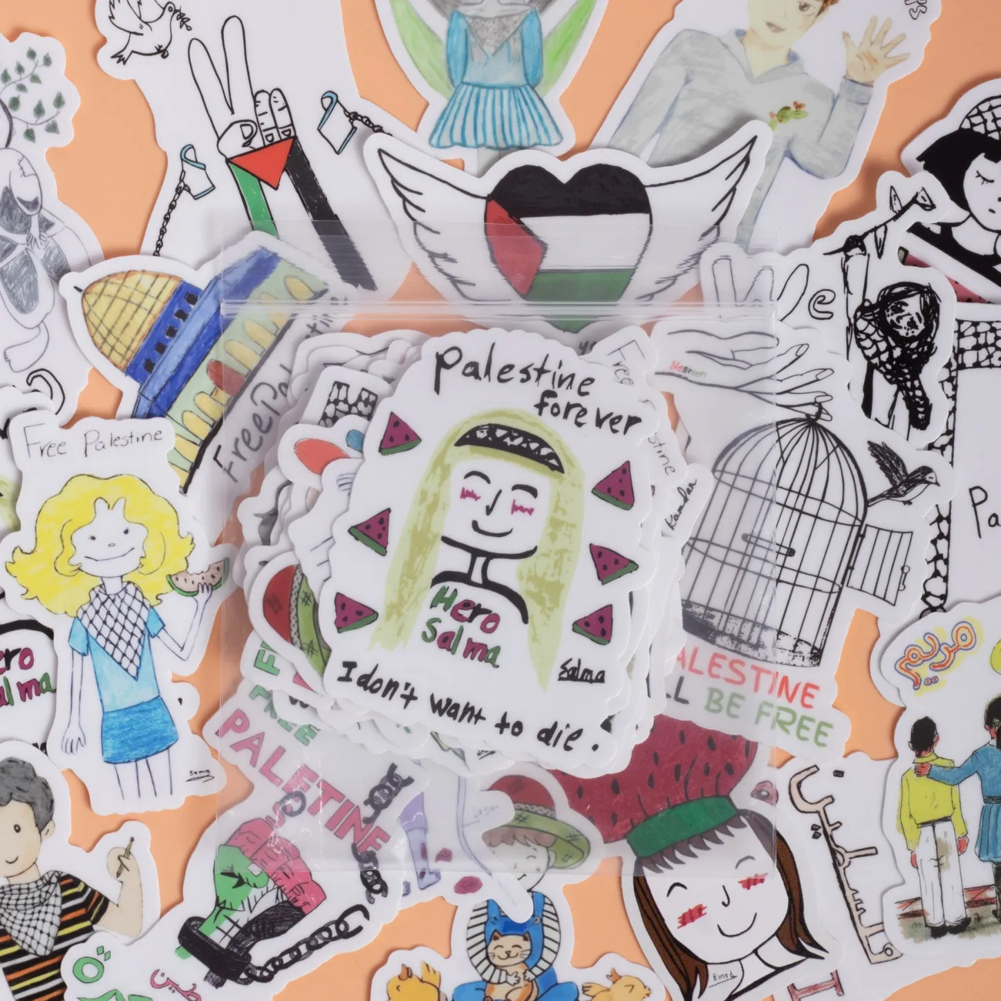 Children Of Art | Pins & Accessories*Wear The Peace 20 Stickers Children Of Bundle Pack