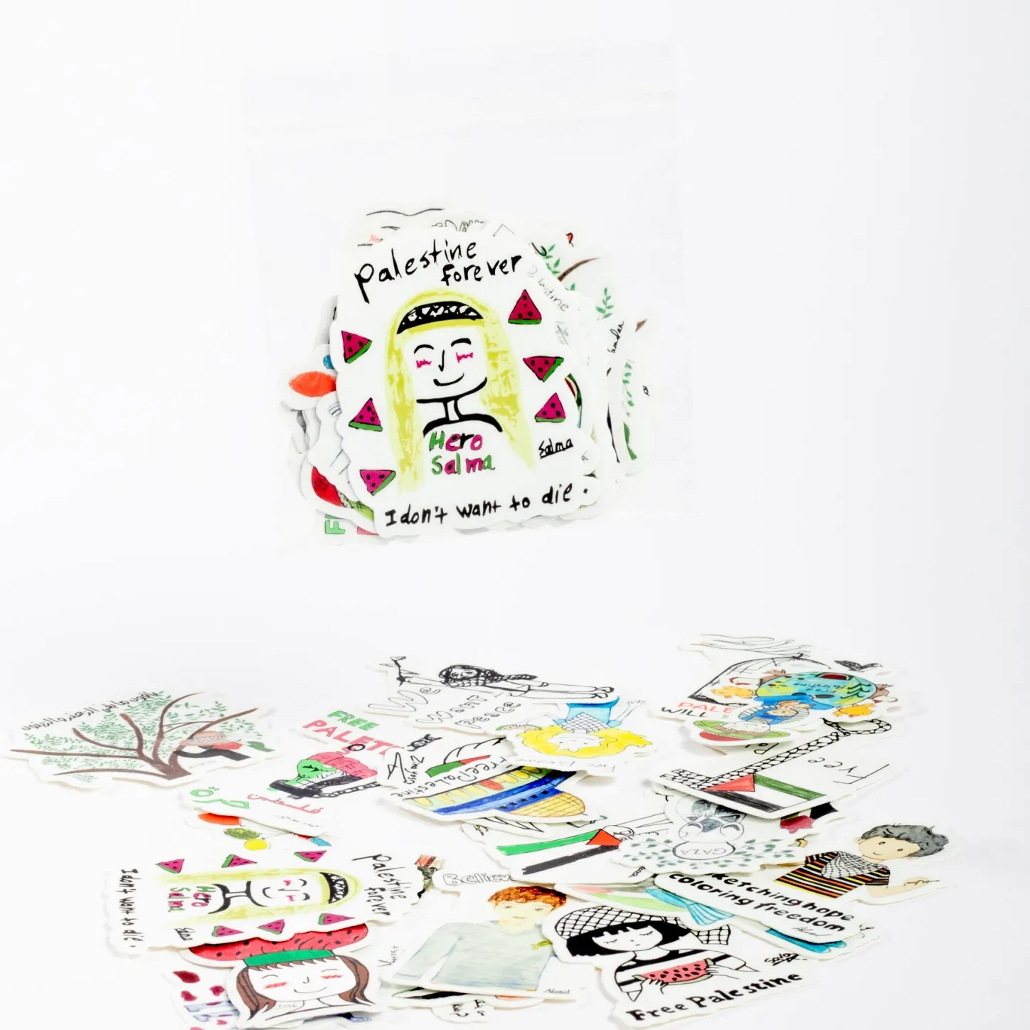Children Of Art | Pins & Accessories*Wear The Peace 20 Stickers Children Of Bundle Pack