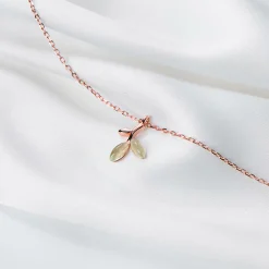 Pins & Accessories | Best Sellers*Wear The Peace The Olive Sterling Silver Necklace RoseGold