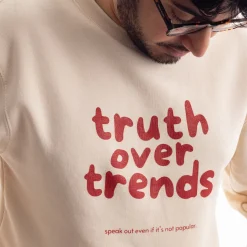 Gifts Under $30 | Clearance*Wear The Peace Truth Over Trends Crewneck