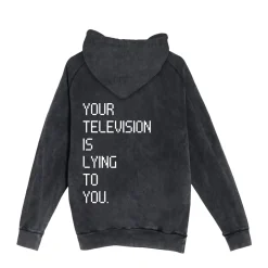 Hoodies*Wear The Peace Your Television Is Lying Vintage Hoodie