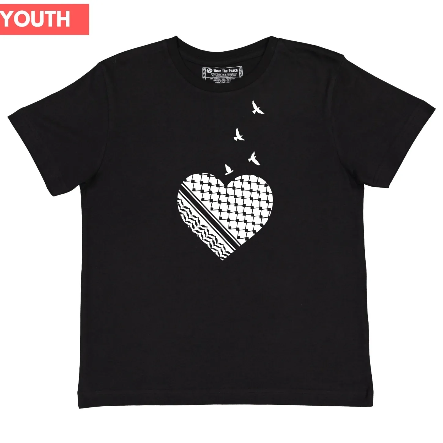 Tees | Gifts Under $30*Wear The Peace Youth Palestine Heart Tee